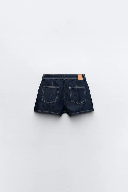 Sophie | Modern Chic Denim Crop Top And Mini Skirt Set
