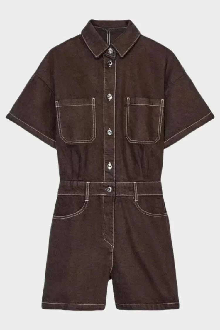 Sophie | Stylish Casual Denim Romper for Women