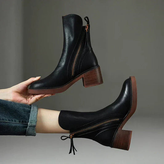 Sophie | Stylish Comfortable Black Ankle Boots for Women