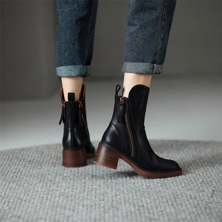 Sophie | Stylish Comfortable Black Ankle Boots for Women