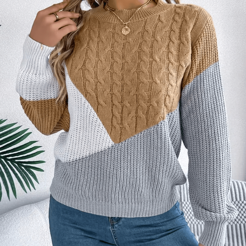 Esme | Color-Block Knit Sweater