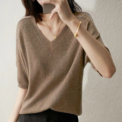 Vivienne | Luxe Cashmere Button-Up Shirt
