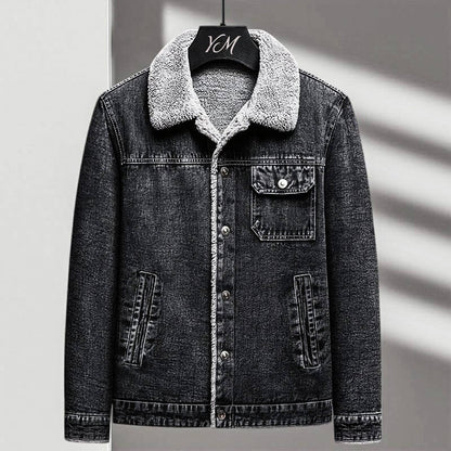 Jasper | Luxe Denim Sherpa Jacket