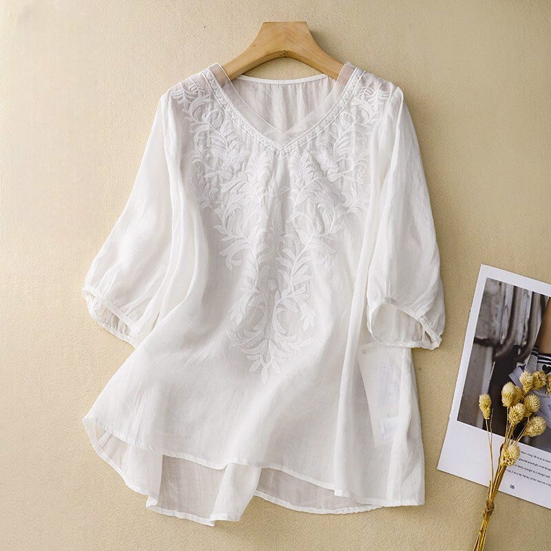 Freya | Luxe Cotton-Linen Shirt