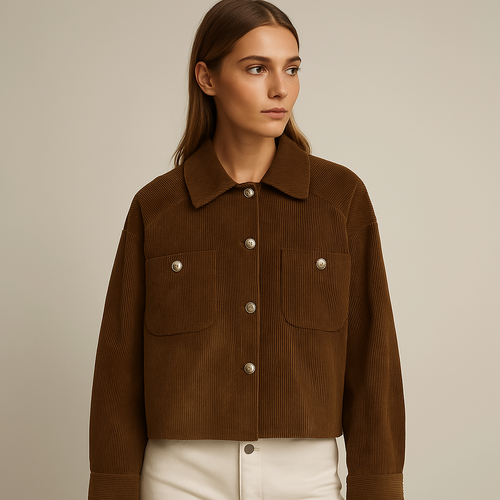 Freya | Luxe Corduroy Cropped Jacket