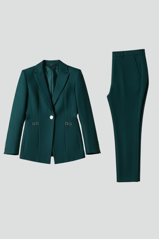 Isla | Tailored Blazer Set with One Button and Straight Trousers