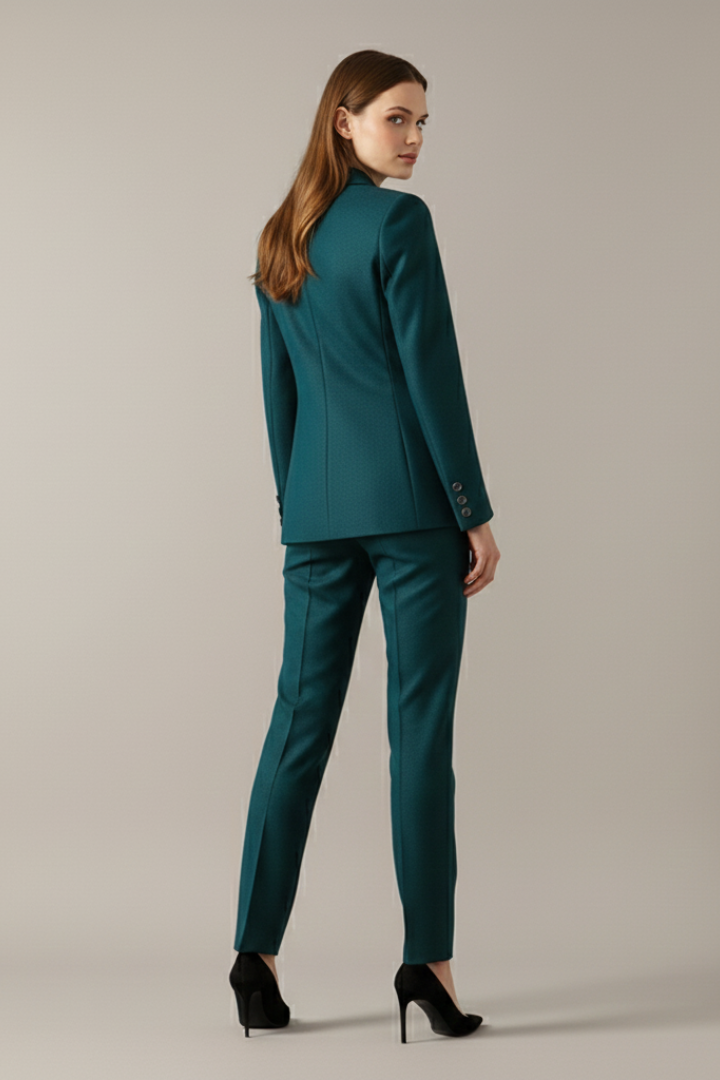 Isla | Tailored Blazer Set with One Button and Straight Trousers