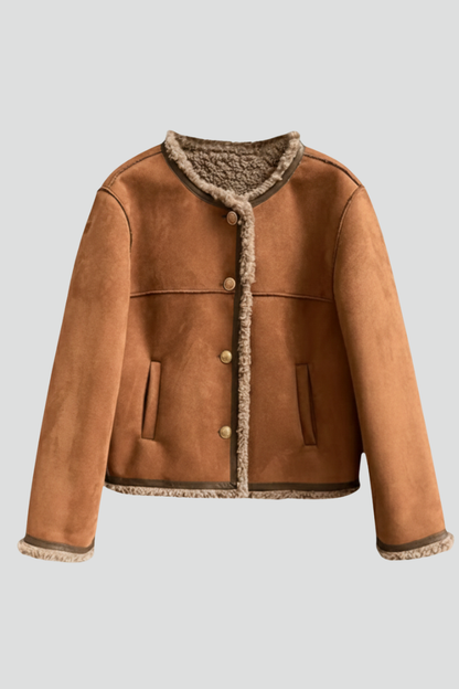 Lila | Chic Button-Down Jacket with Trim Edging