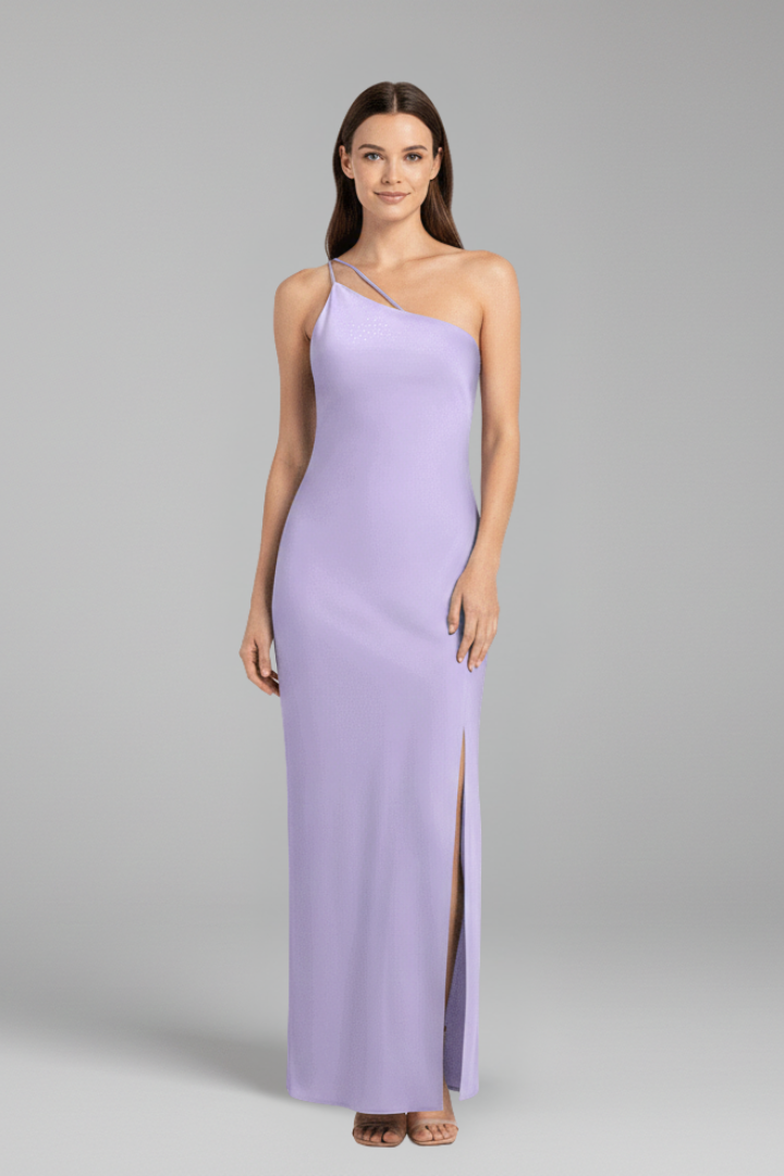 Isla | One-Shoulder Maxi Dress with Side Slit
