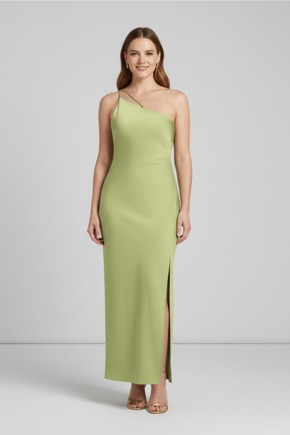 Isla | One-Shoulder Maxi Dress with Side Slit