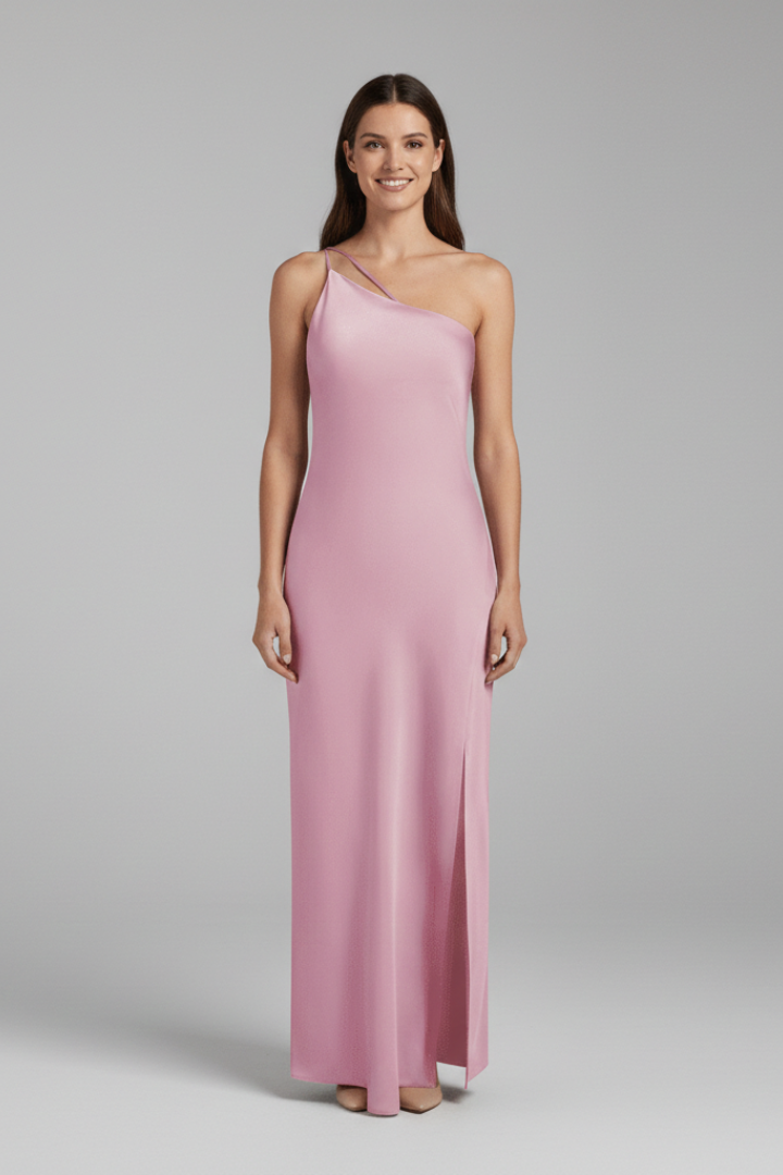 Isla | One-Shoulder Maxi Dress with Side Slit