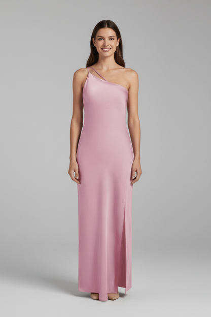 Isla | One-Shoulder Maxi Dress with Side Slit