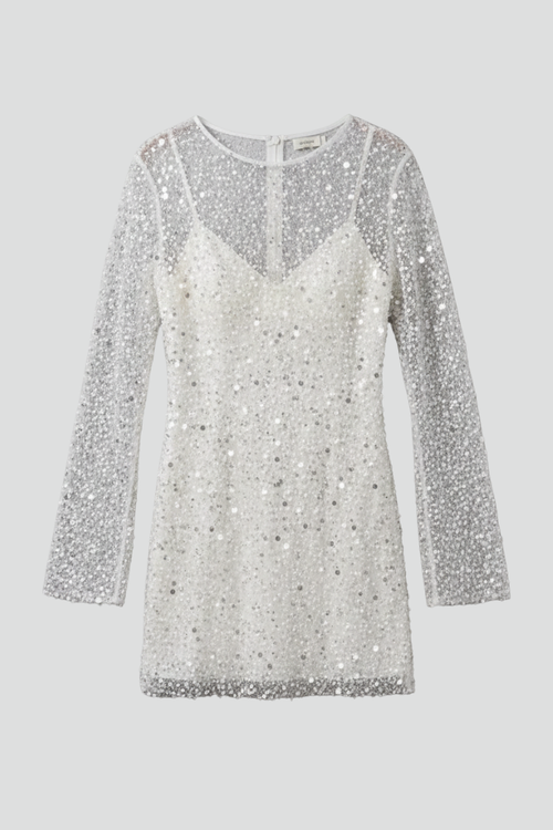 Lila | Mesh Overlay Mini Dress