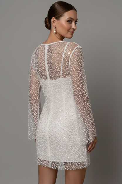 Lila | Mesh Overlay Mini Dress