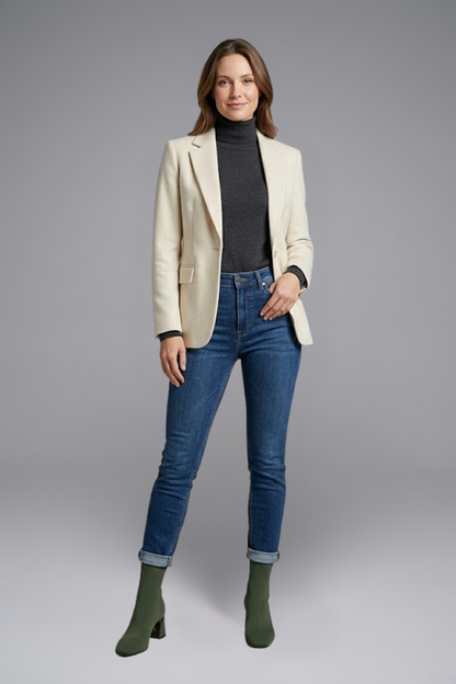 Lila | Ribbed Stretch Ankle Boots