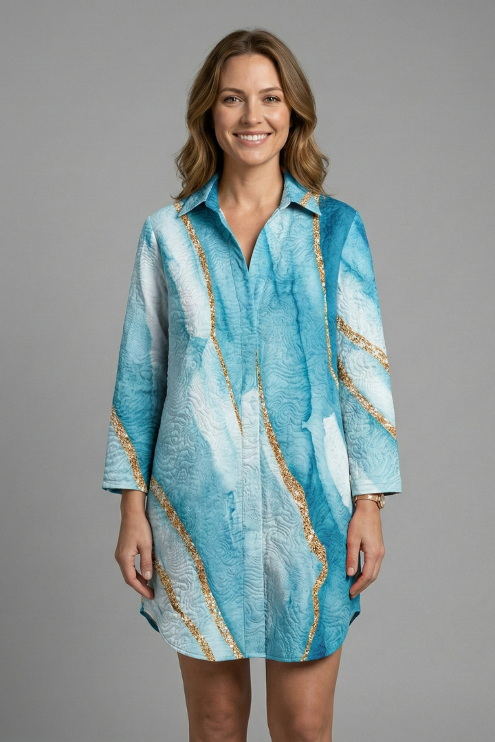 Lila | Hooded Short Sleeve Beach Dress
