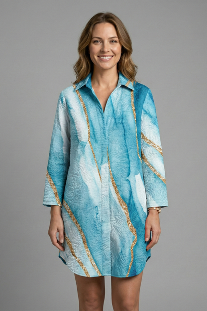Lila | Hooded Short Sleeve Beach Dress