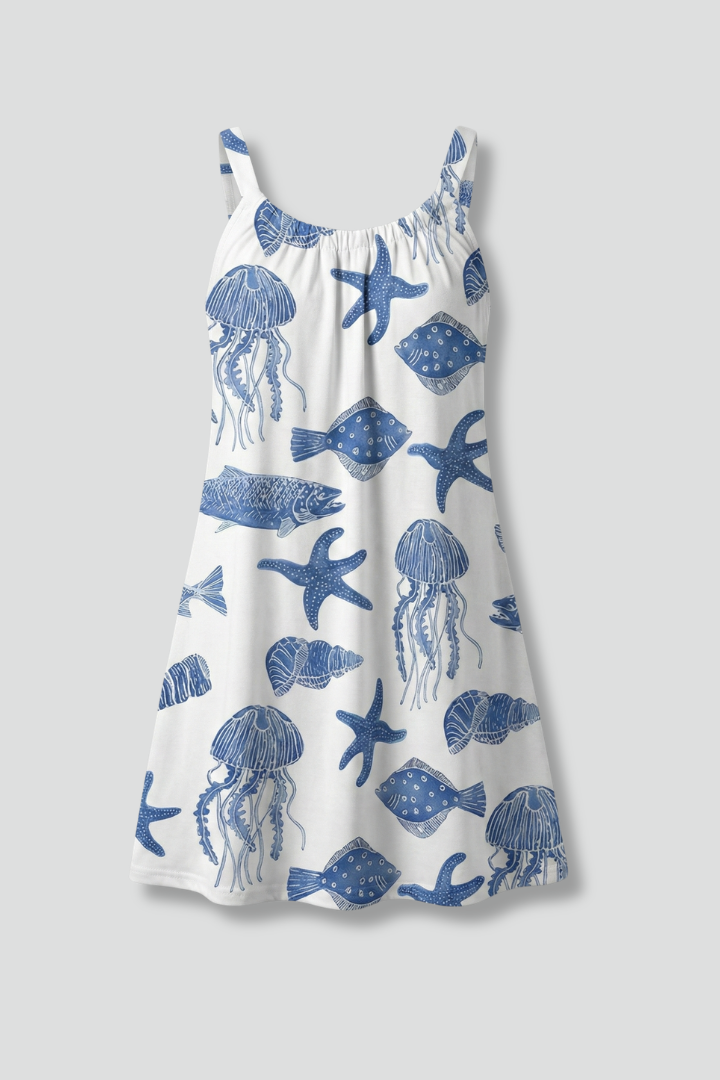 Lila | Chic Scoop Neck Sleeveless Beach Dress