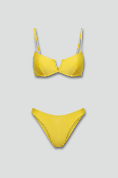 Lila | Adjustable Straps Bikini Set with Brazilian Bottom