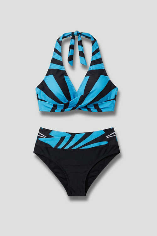 Lila | Chic Halter High-Waist Bikini Set