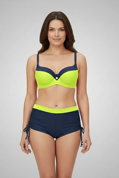 Luna | Chic Underwire Bikini Set with Tie Shorts