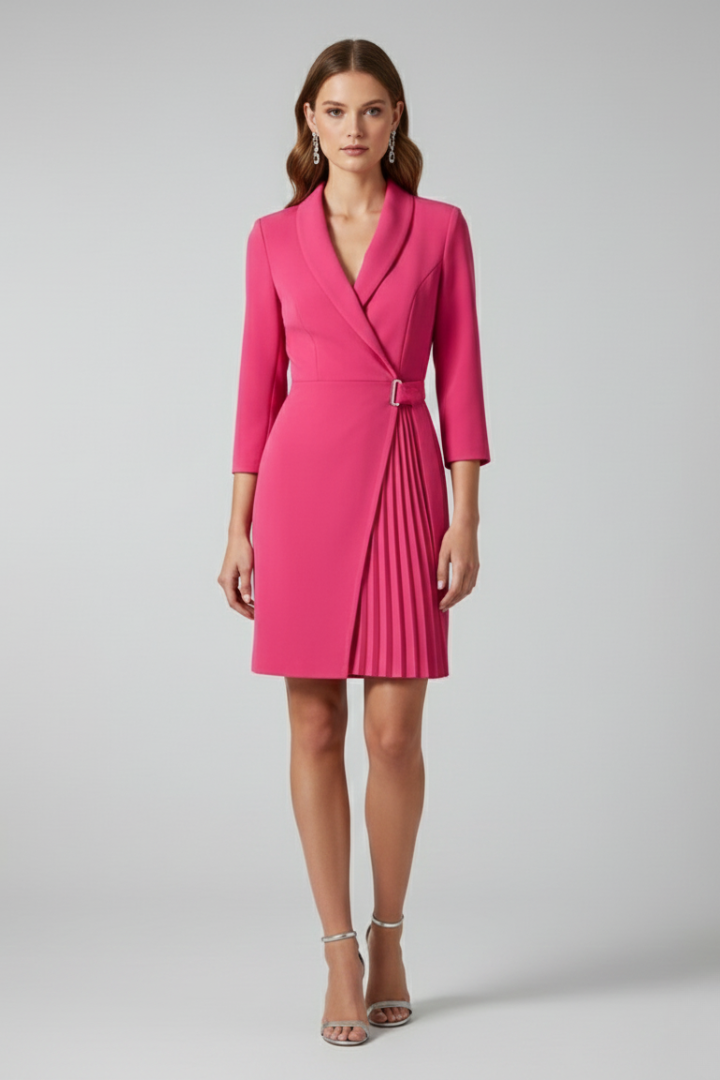 Lena | Notched Collar Blazer Dress