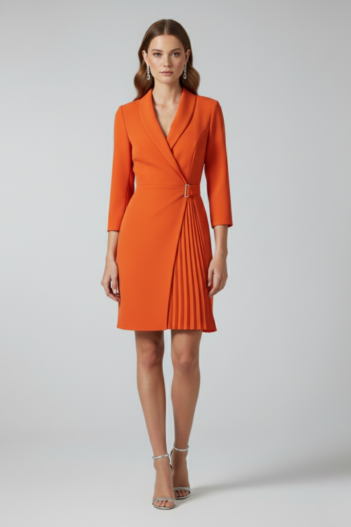 Lena | Notched Collar Blazer Dress
