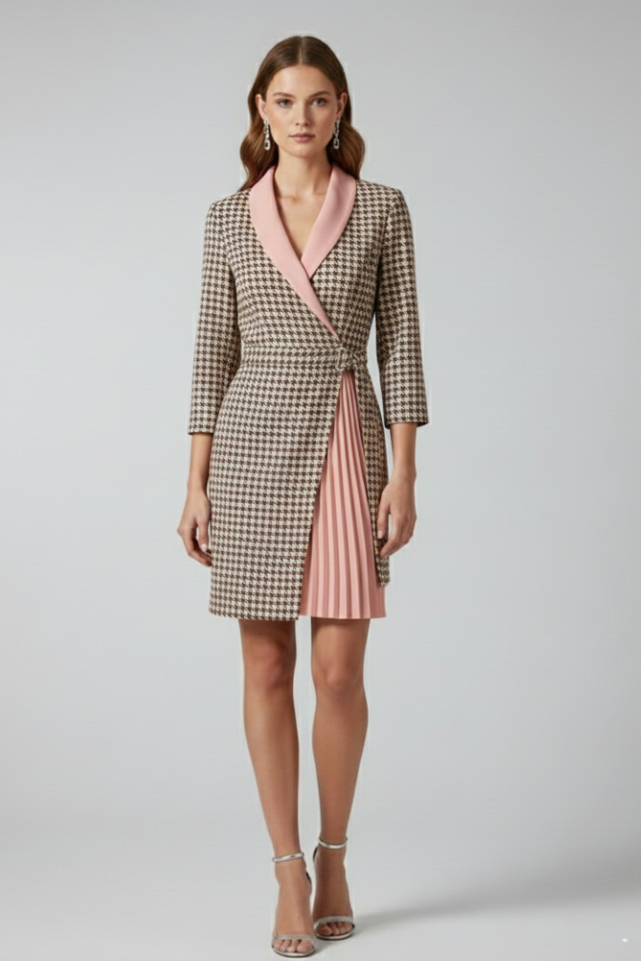 Lena | Notched Collar Blazer Dress
