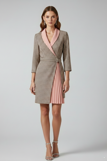 Lena | Notched Collar Blazer Dress
