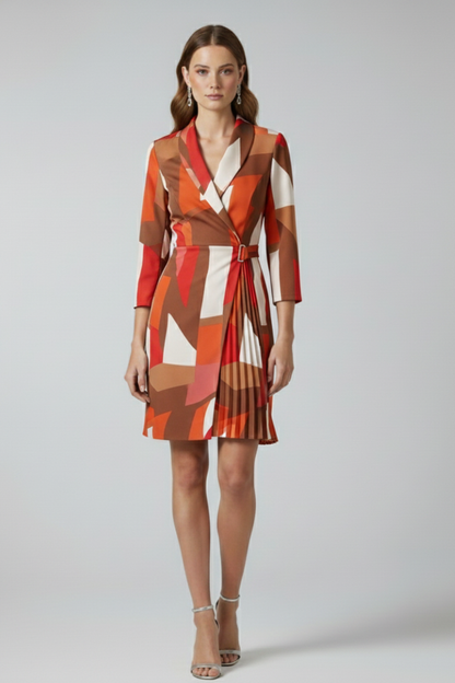 Lena | Notched Collar Blazer Dress