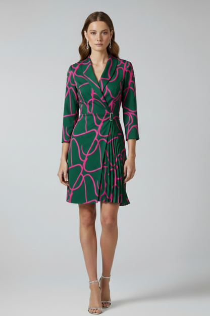 Lena | Notched Collar Blazer Dress