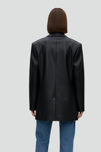 Livia | Notched Lapel Blazer with Front Fastening