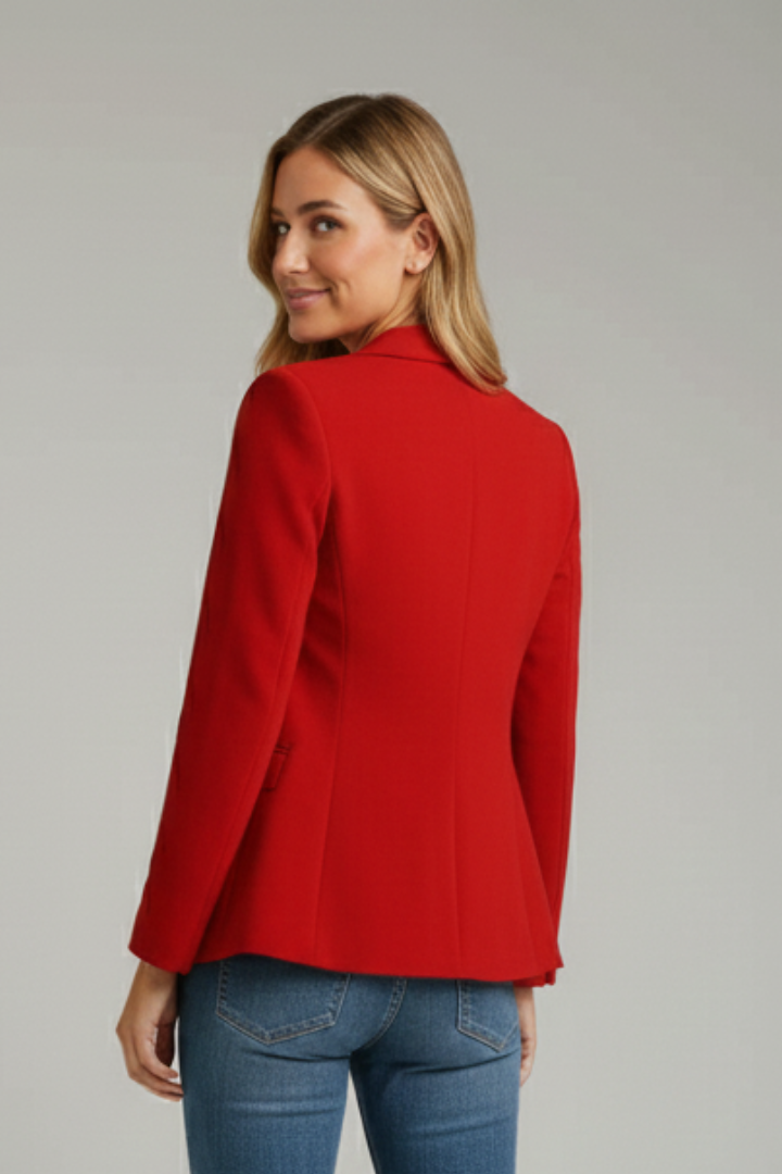 Lila | Notched Lapel Blazer with Single Button