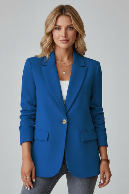 Lila | Notched Lapel Blazer with Single Button