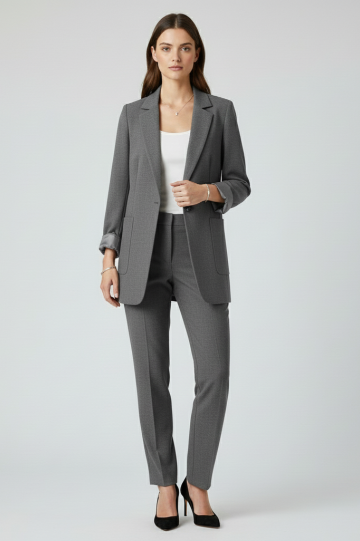 Lila | Open Front Blazer with Structured Lapel
