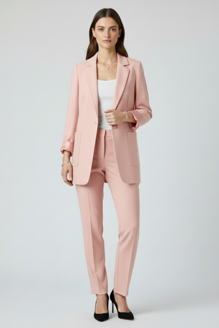 Lila | Open Front Blazer with Structured Lapel