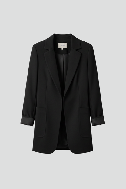 Lila | Open Front Blazer with Structured Lapel