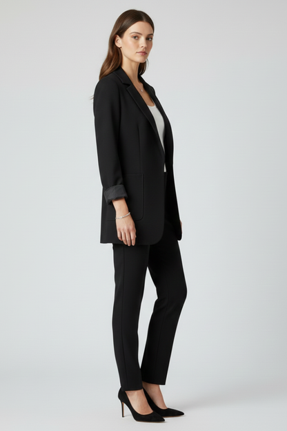 Lila | Open Front Blazer with Structured Lapel
