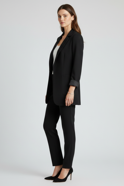 Lila | Open Front Blazer with Structured Lapel
