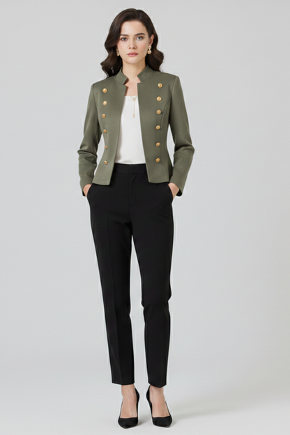 Lena | Tailored Stand Collar Blazer