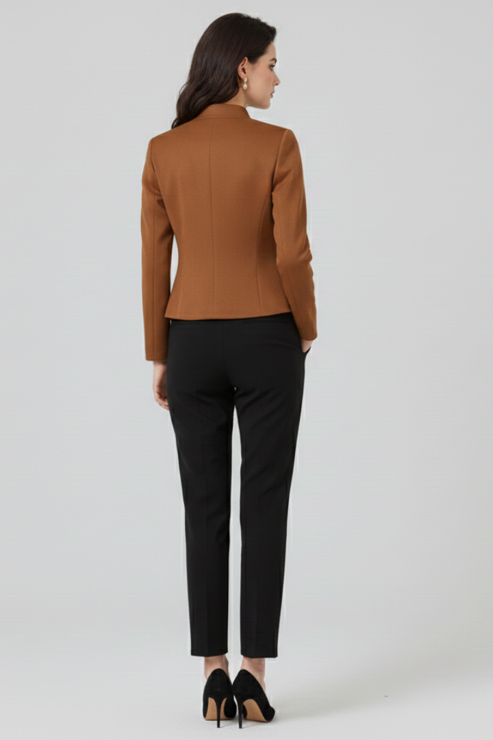 Lena | Tailored Stand Collar Blazer