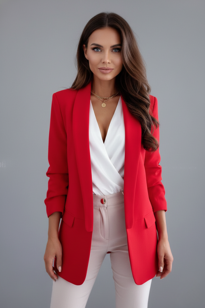Lena | Fitted Wrap Collar Blazer