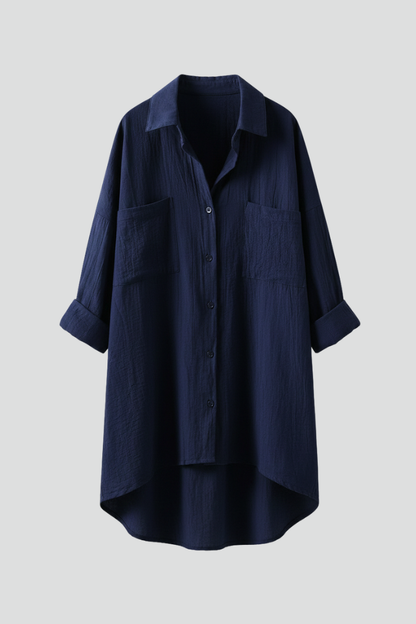 Isla | Chic Collared Blouse with Button Fastening