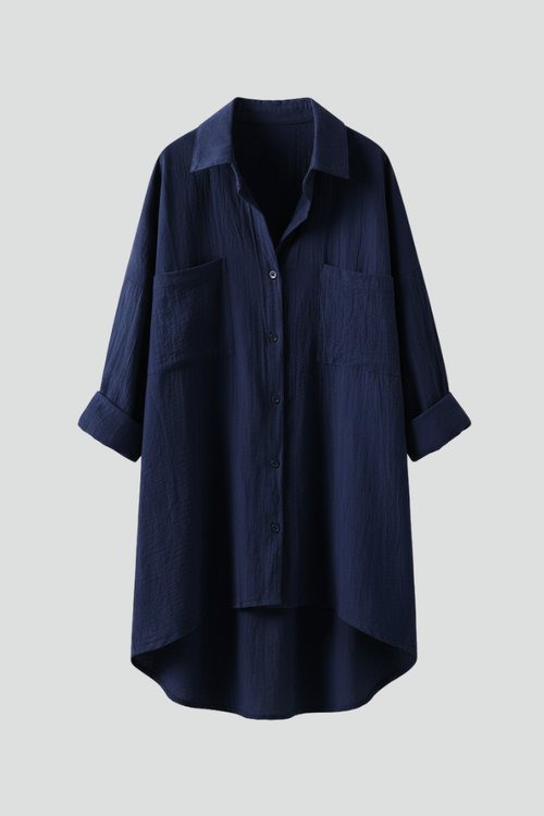 Isla | Chic Collared Blouse with Button Fastening