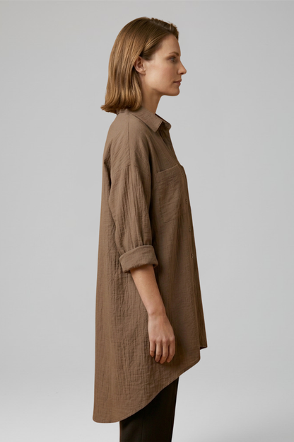Lena | Chic Collared Button Blouse