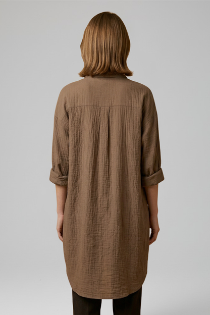 Lena | Chic Collared Button Blouse
