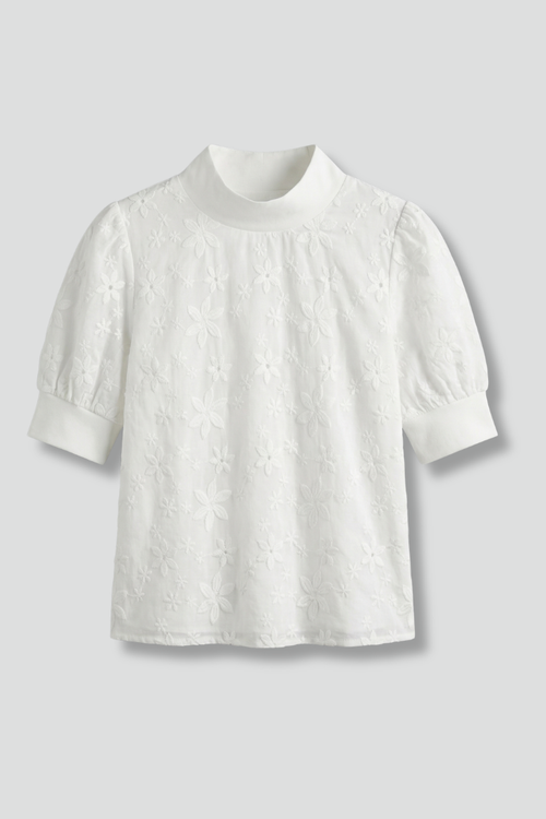 Lila | Elegant Stand Collar Blouse