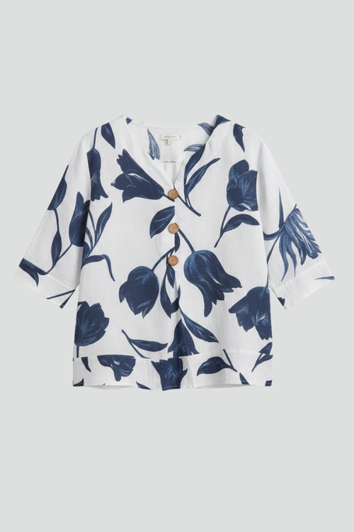 Lila | Floral V-Neck Blouse