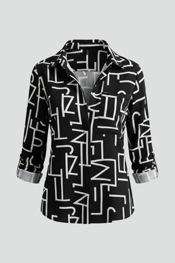 Lila | V-Neck Long Sleeve Blouse