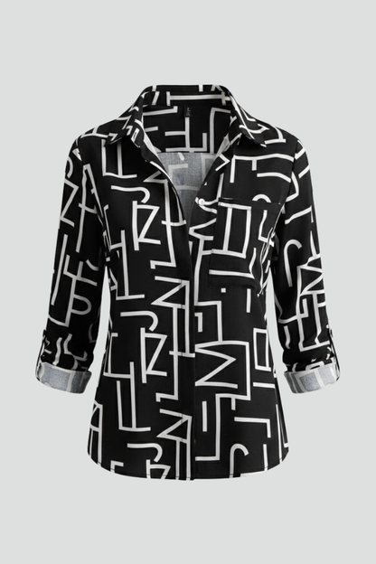 Lila | V-Neck Long Sleeve Blouse